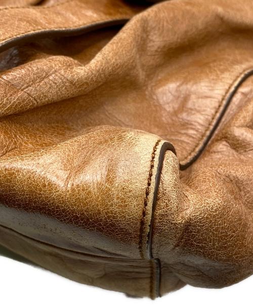 MIU MIU（ミュウミュウ）MIU MIU (ミュウミュウ) VITELLO LUX 2WAYバッグ ブラウンの古着・服飾アイテム