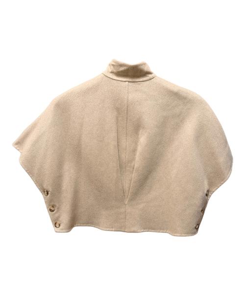 MaxMara（マックスマーラ）MaxMara (マックスマーラ) ROLL カシミヤショートケープ/ポンチョ ベージュ サイズ:SMの古着・服飾アイテム