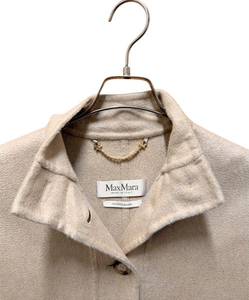 MaxMara（マックスマーラ）MaxMara (マックスマーラ) ROLL カシミヤショートケープ/ポンチョ ベージュ サイズ:SMの古着・服飾アイテム