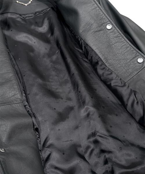 LOUIS VUITTON（ルイ ヴィトン）LOUIS VUITTON (ルイ ヴィトン) カーフレザーボンバージャケット ブラック サイズ:50の古着・服飾アイテム