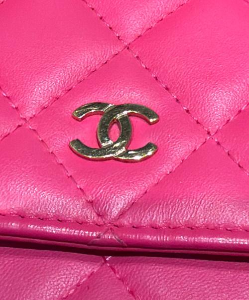 CHANEL（シャネル）CHANEL (シャネル) マトラッセチェーンウォレット　ショルダーウォレット ショッキングピンクの古着・服飾アイテム