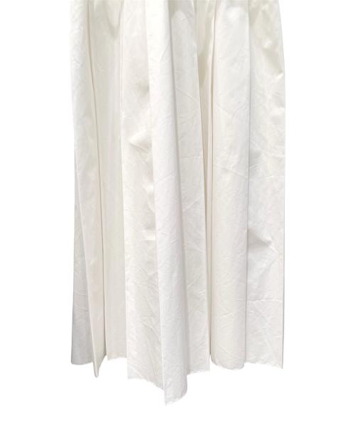 GUCCI（グッチ）GUCCI (グッチ) ベルト付コットンワンピース ホワイト サイズ:40の古着・服飾アイテム