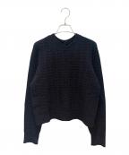 CHANELシャネル）の古着「ココボタン カシミヤ ニット」｜ネイビー