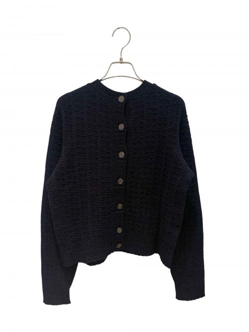 CHANEL（シャネル）CHANEL (シャネル) ココボタン カシミヤ ニット ネイビー サイズ:38の古着・服飾アイテム