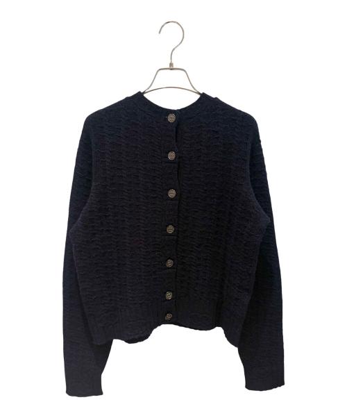 CHANEL（シャネル）CHANEL (シャネル) ココボタン カシミヤ ニット ネイビー サイズ:38の古着・服飾アイテム