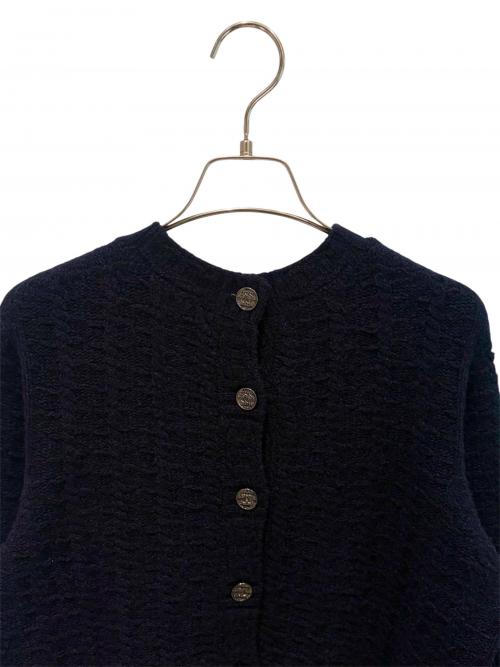 CHANEL（シャネル）CHANEL (シャネル) ココボタン カシミヤ ニット ネイビー サイズ:38の古着・服飾アイテム