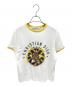 Christian Dior（クリスチャン ディオール）の古着「タイガープリント コットンTシャツ」｜ホワイト×イエロー