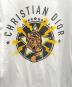 中古・古着 Christian Dior (クリスチャン ディオール) タイガープリント コットンTシャツ ホワイト×イエロー サイズ:Ｓ：25000円