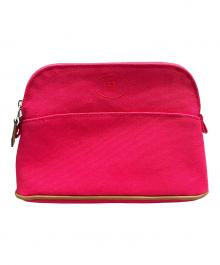 HERMES（エルメス）の古着「ボリード ミニ 20 コスメティックポーチ」｜ショッキングピンク×オレンジ