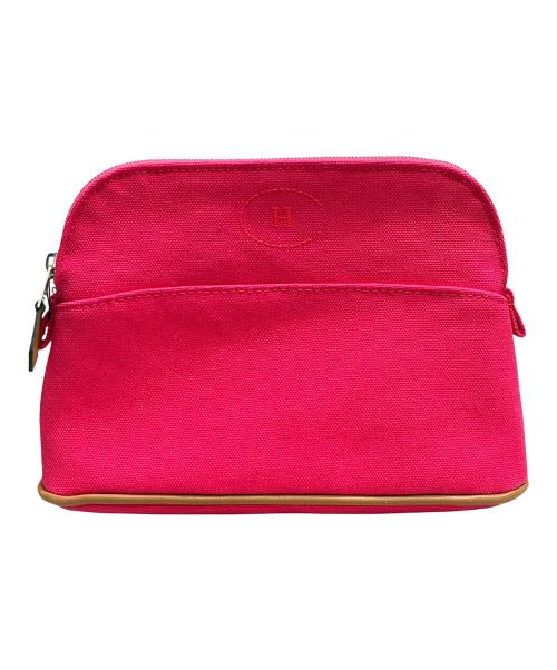 HERMES（エルメス）HERMES (エルメス) ボリード ミニ 20 コスメティックポーチ ショッキングピンク×オレンジの古着・服飾アイテム