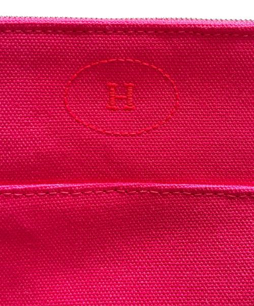 HERMES（エルメス）HERMES (エルメス) ボリード ミニ 20 コスメティックポーチ ショッキングピンク×オレンジの古着・服飾アイテム