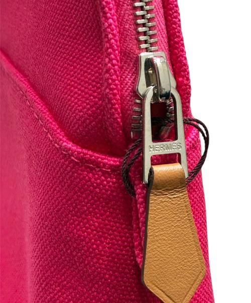 HERMES（エルメス）HERMES (エルメス) ボリード ミニ 20 コスメティックポーチ ショッキングピンク×オレンジの古着・服飾アイテム