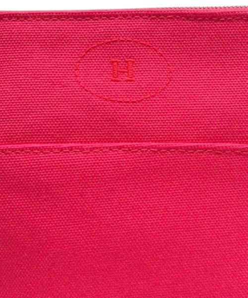 HERMES（エルメス）HERMES (エルメス) ボリード ミニ 20 コスメティックポーチ ショッキングピンク×オレンジの古着・服飾アイテム