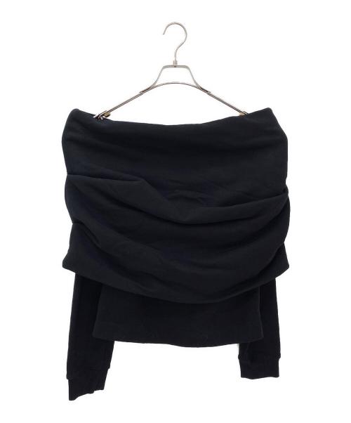 Saint Laurent Paris（サンローランパリ）Saint Laurent Paris (サンローランパリ) オフショルダースウェットシャツ ブラック サイズ:Sの古着・服飾アイテム