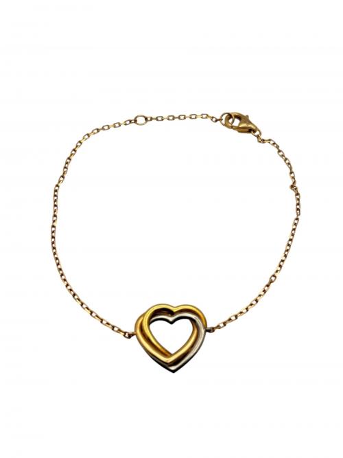 Cartier（カルティエ）Cartier (カルティエ) トリニティハートブレスレット サイズ:18cmの古着・服飾アイテム