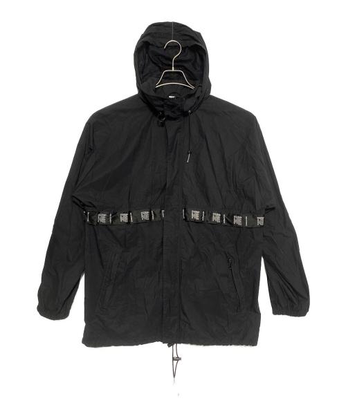 VETEMENTS（ヴェトモン）VETEMENTS (ヴェトモン) Care label-detail shell hooded jacket ブラック サイズ:Sの古着・服飾アイテム