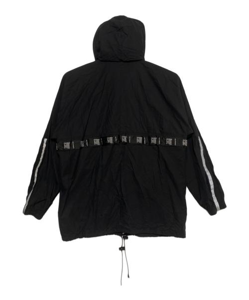 VETEMENTS（ヴェトモン）VETEMENTS (ヴェトモン) Care label-detail shell hooded jacket ブラック サイズ:Sの古着・服飾アイテム