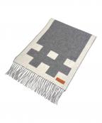 HERMESエルメス）の古着「カシミヤマフラー ソー・ドゥ・エ」｜グレー