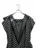 中古・古着 COMME des GARCONS COMME des GARCONS (コムデギャルソン コムデギャルソン) ドットフリルワンピース/水玉/RL-O008 ブラック×ホワイト サイズ:M：30000円