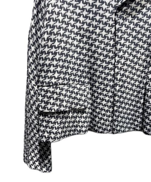 COMME des GARCONS COMME des GARCONS（コムデギャルソン コムデギャルソン）COMME des GARCONS COMME des GARCONS (コムデギャルソン コムデギャルソン) 千鳥格子柄クロップドジャケット グレー×ブラック サイズ:Mの古着・服飾アイテム