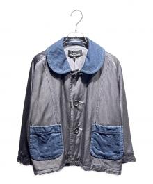 tricot COMME des GARCONS（トリココムデギャルソン）の古着「製品染めカバーオールジャケット」｜ブラック×ネイビー