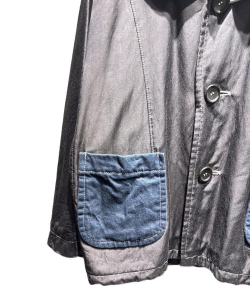 tricot COMME des GARCONS（トリココムデギャルソン）tricot COMME des GARCONS (トリココムデギャルソン) 製品染めカバーオールジャケット ブラック×ネイビー サイズ:Mの古着・服飾アイテム