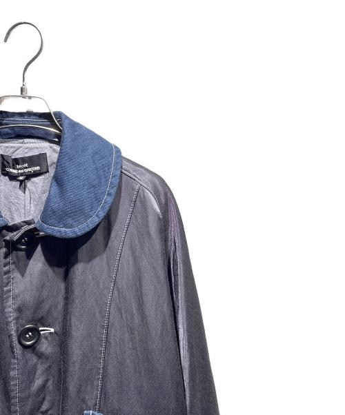 tricot COMME des GARCONS（トリココムデギャルソン）tricot COMME des GARCONS (トリココムデギャルソン) 製品染めカバーオールジャケット ブラック×ネイビー サイズ:Mの古着・服飾アイテム