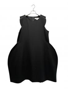 COMME des GARCONS COMME des GARCONS（コムデギャルソン コムデギャルソン）の古着「ウールノースリーブワンピース」｜ブラック