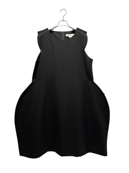 COMME des GARCONS COMME des GARCONS（コムデギャルソン コムデギャルソン）COMME des GARCONS COMME des GARCONS (コムデギャルソン コムデギャルソン) ウールノースリーブワンピース ブラック サイズ:Lの古着・服飾アイテム