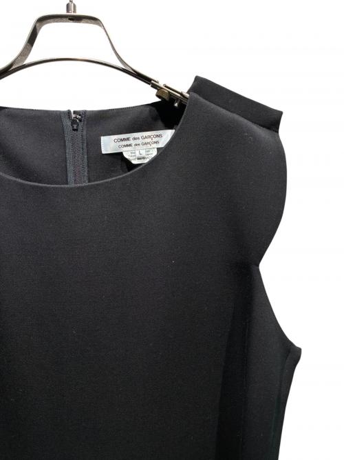 COMME des GARCONS COMME des GARCONS（コムデギャルソン コムデギャルソン）COMME des GARCONS COMME des GARCONS (コムデギャルソン コムデギャルソン) ウールノースリーブワンピース ブラック サイズ:Lの古着・服飾アイテム