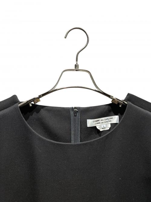 COMME des GARCONS COMME des GARCONS（コムデギャルソン コムデギャルソン）COMME des GARCONS COMME des GARCONS (コムデギャルソン コムデギャルソン) ウールノースリーブワンピース ブラック サイズ:Lの古着・服飾アイテム