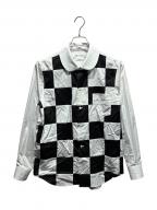 COMME des GARCONS COMME des GARCONSコムデギャルソン コムデギャルソン）の古着「シャツ/RO-B007」｜ブラック×ホワイト