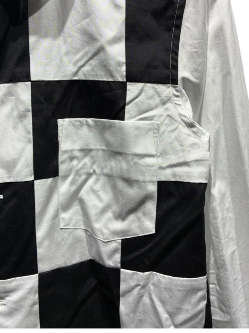 COMME des GARCONS COMME des GARCONS（コムデギャルソン コムデギャルソン）COMME des GARCONS COMME des GARCONS (コムデギャルソン コムデギャルソン) シャツ/RO-B007 ブラック×ホワイト サイズ:Mの古着・服飾アイテム