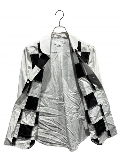 COMME des GARCONS COMME des GARCONS（コムデギャルソン コムデギャルソン）COMME des GARCONS COMME des GARCONS (コムデギャルソン コムデギャルソン) シャツ/RO-B007 ブラック×ホワイト サイズ:Mの古着・服飾アイテム