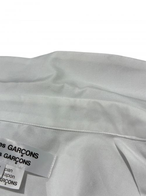 COMME des GARCONS COMME des GARCONS（コムデギャルソン コムデギャルソン）COMME des GARCONS COMME des GARCONS (コムデギャルソン コムデギャルソン) シャツ/RO-B007 ブラック×ホワイト サイズ:Mの古着・服飾アイテム