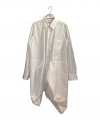 COMME des GARCONSコムデギャルソン）の古着「コットンアシンメトリーシャツ」｜ホワイト