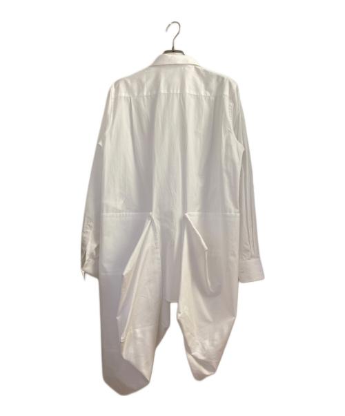 COMME des GARCONS（コムデギャルソン）COMME des GARCONS (コムデギャルソン) コットンアシンメトリーシャツ ホワイト サイズ:ｌの古着・服飾アイテム