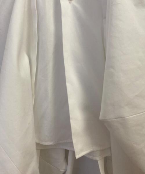 COMME des GARCONS（コムデギャルソン）COMME des GARCONS (コムデギャルソン) コットンアシンメトリーシャツ ホワイト サイズ:ｌの古着・服飾アイテム
