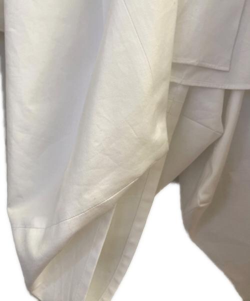 COMME des GARCONS（コムデギャルソン）COMME des GARCONS (コムデギャルソン) コットンアシンメトリーシャツ ホワイト サイズ:ｌの古着・服飾アイテム