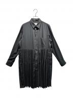 COMME des GARCONSコムデギャルソン）の古着「ポリエステルスパンブロードプリーツブラウス/GP-B021」｜ブラック