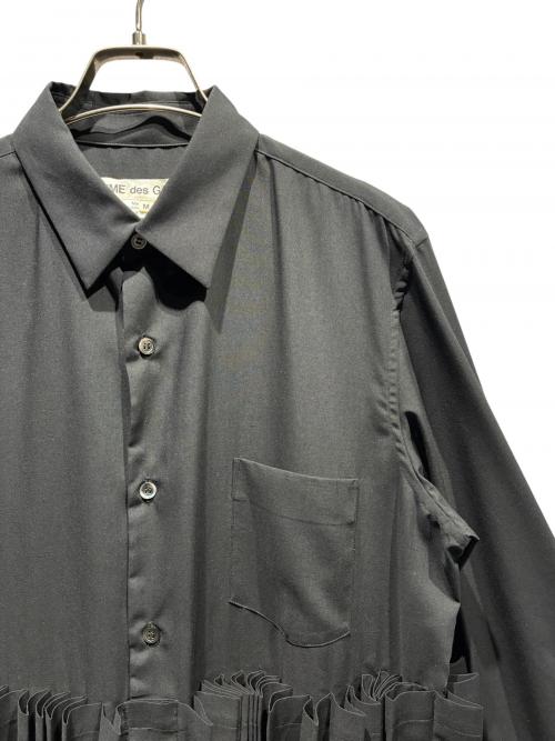 COMME des GARCONS（コムデギャルソン）COMME des GARCONS (コムデギャルソン) ポリエステルスパンブロードプリーツブラウス/GP-B021 ブラック サイズ:Mの古着・服飾アイテム