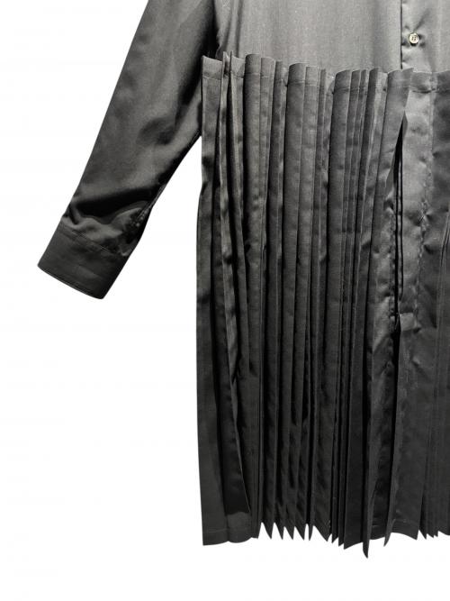 COMME des GARCONS（コムデギャルソン）COMME des GARCONS (コムデギャルソン) ポリエステルスパンブロードプリーツブラウス/GP-B021 ブラック サイズ:Mの古着・服飾アイテム