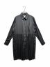 COMME des GARCONS（コムデギャルソン）の古着「ポリエステルスパンブロードプリーツブラウス/GP-B021」｜ブラック