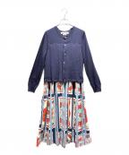 COMME des GARCONS COMME des GARCONSコムデギャルソン コムデギャルソン）の古着「カーディガンドッキングワンピース」｜マルチカラー