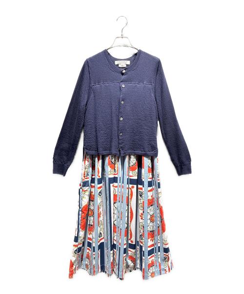 COMME des GARCONS COMME des GARCONS（コムデギャルソン コムデギャルソン）COMME des GARCONS COMME des GARCONS (コムデギャルソン コムデギャルソン) カーディガンドッキングワンピース マルチカラー サイズ:Mの古着・服飾アイテム