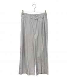 CHANEL（シャネル）の古着「ワイドパンツ」｜ホワイト×ネイビー