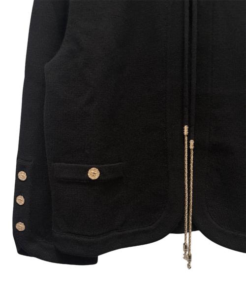 CHANEL（シャネル）CHANEL (シャネル) CCチャームカーディガン ブラック サイズ:38の古着・服飾アイテム