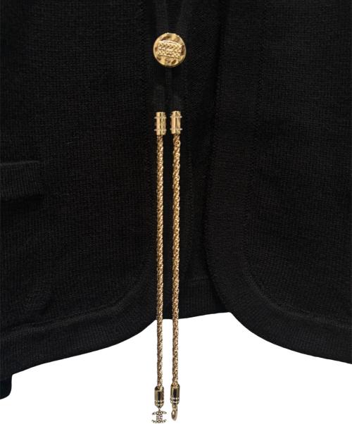 CHANEL（シャネル）CHANEL (シャネル) CCチャームカーディガン ブラック サイズ:38の古着・服飾アイテム