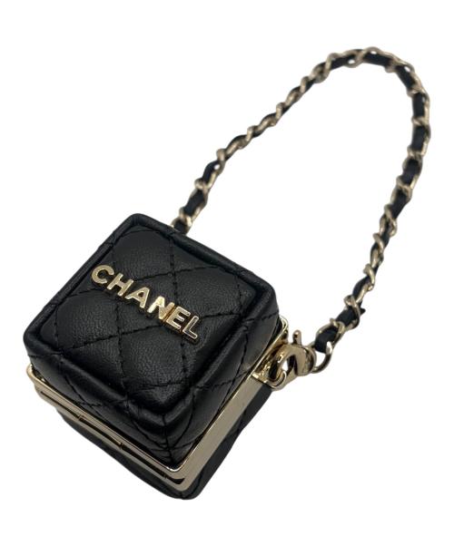 CHANEL（シャネル）CHANEL (シャネル) ミニバックチャーム ブラック×ゴールド サイズ:-の古着・服飾アイテム