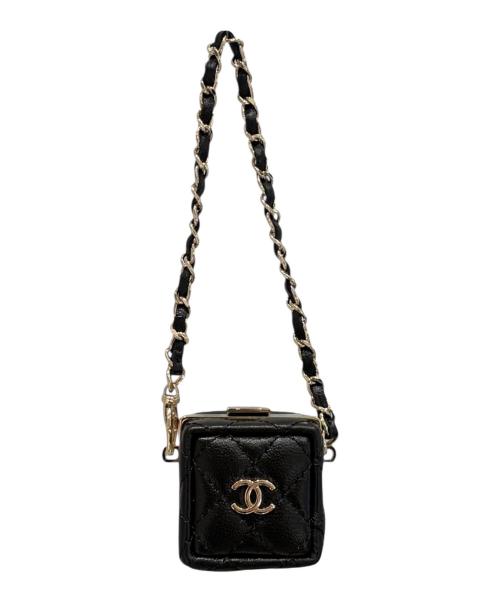 CHANEL（シャネル）CHANEL (シャネル) ミニバックチャーム ブラック×ゴールド サイズ:-の古着・服飾アイテム